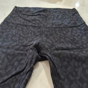 Legging, blk leopard print